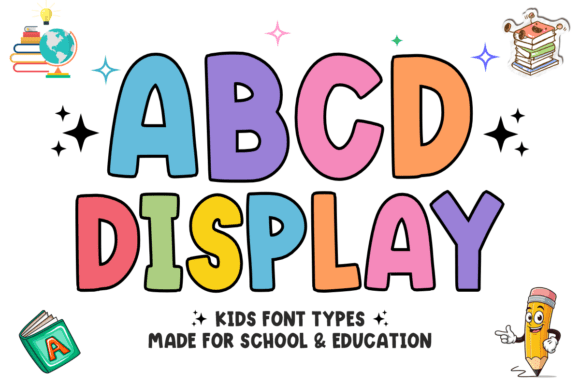 Abcd Display: The Playful Typography That Brings Joy to Kids' Education