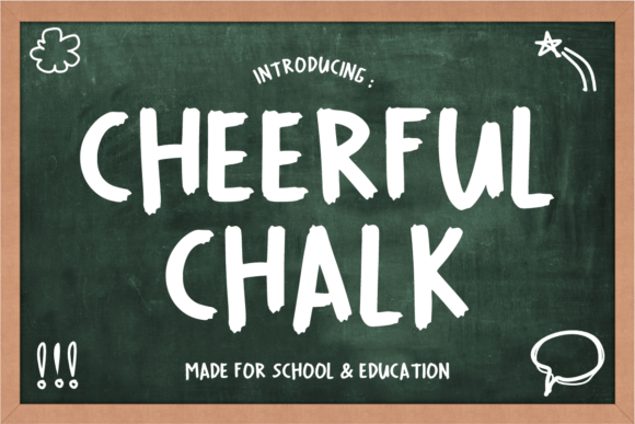 Cheerful Chalk: Reviving the Nostalgic Charm of the Classroom in Digital Design
