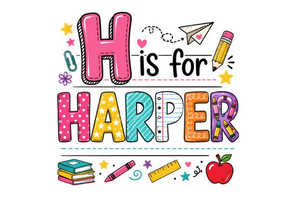 H is for Harper School SVG: Design & Ideas