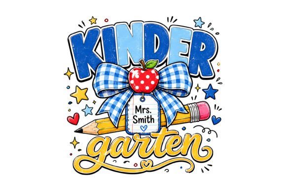Kinder Garten Teacher SVG Design for Creators