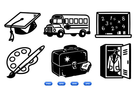 School Education Icon Clipart for Professional Design Workflows