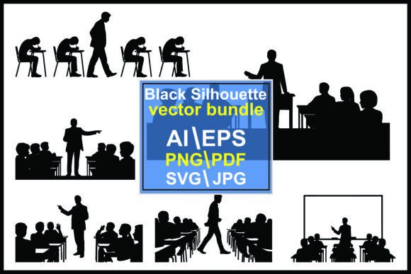 Silhouettes Classroom Scenes Teacher Stu: A Visual Resource Guide