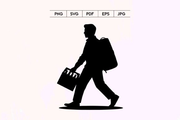Student Walking with Bag: Visuals for Every Project