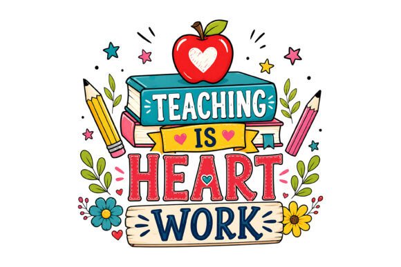 Teaching is Heart Work Cute Design: Bringing Warmth to Education