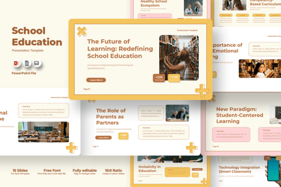 Transforming Classroom Presentations with the School Education PowerPoint Template